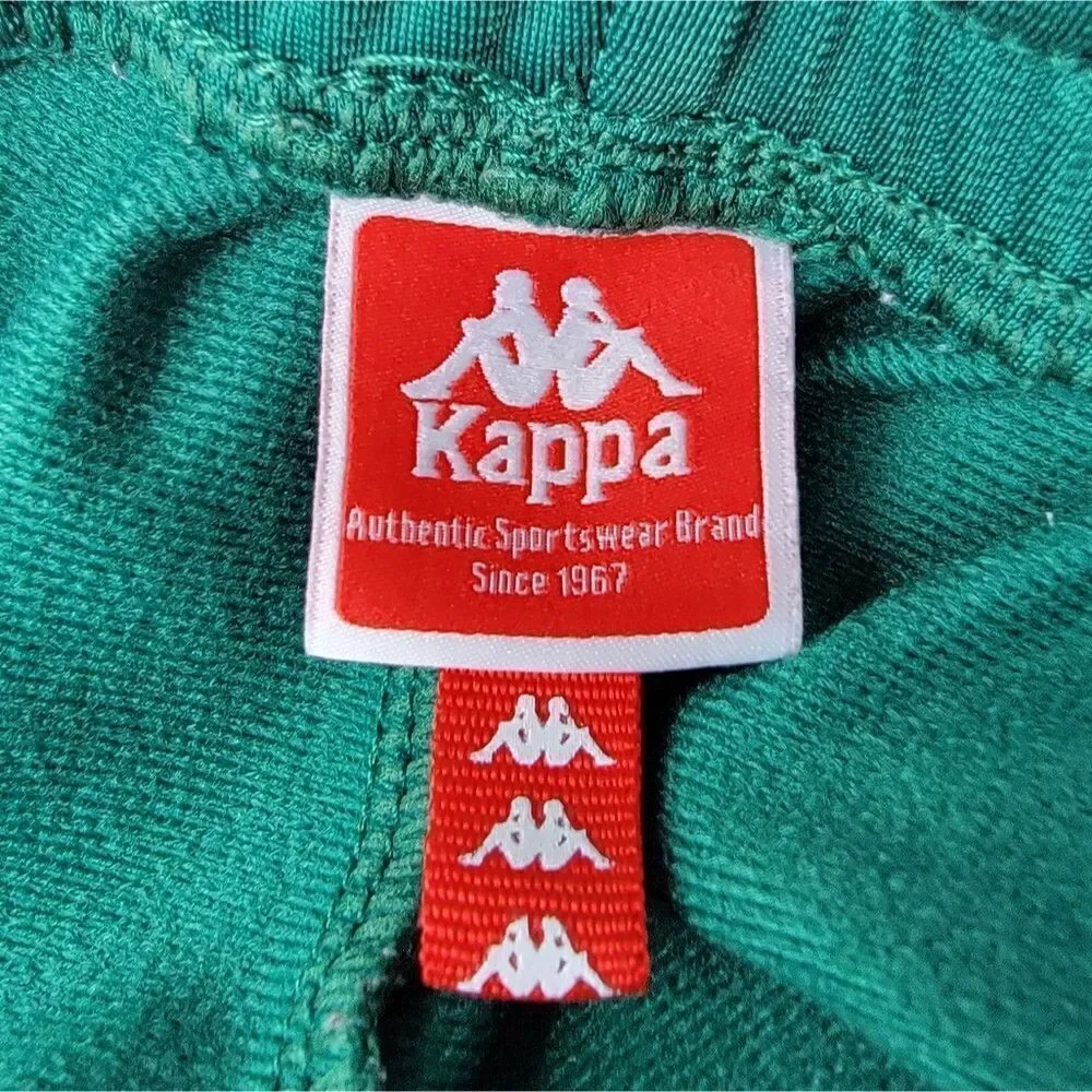Kappa Green & Navy 222 Banda Track Pants Size Medium
